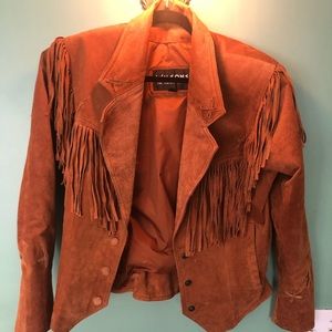 Vintage Suede Fringe Jacket